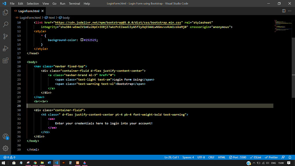 Bootstrap Tutorial: Easy way to create a Login Form 10 Bootstrap Tutorial: Easy way to create a Login Form