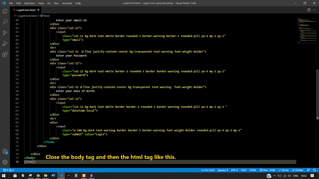 Bootstrap Tutorial: Easy way to create a Login Form 12 Bootstrap Tutorial: Easy way to create a Login Form