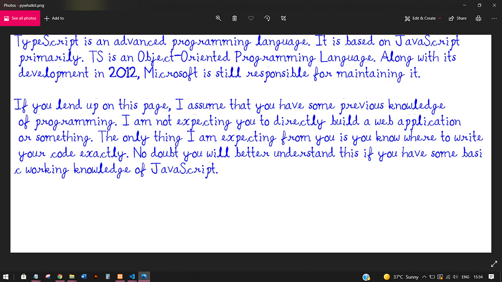 Python 01: How To Easily Convert Text To Handwritten Notes using Pywhatkit? 7 Text to Handwriting with the help of "pywhatkit"