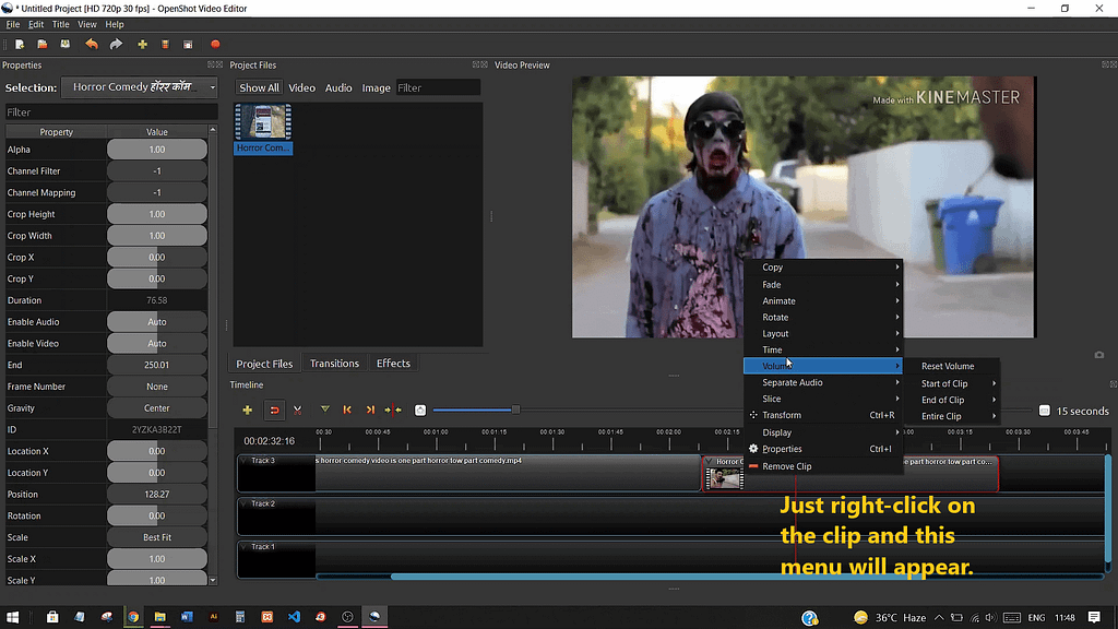 01: How To Easily Edit Videos On OpenShot Video Editor? 5 Muting audio in Original Clip in OpenShot
