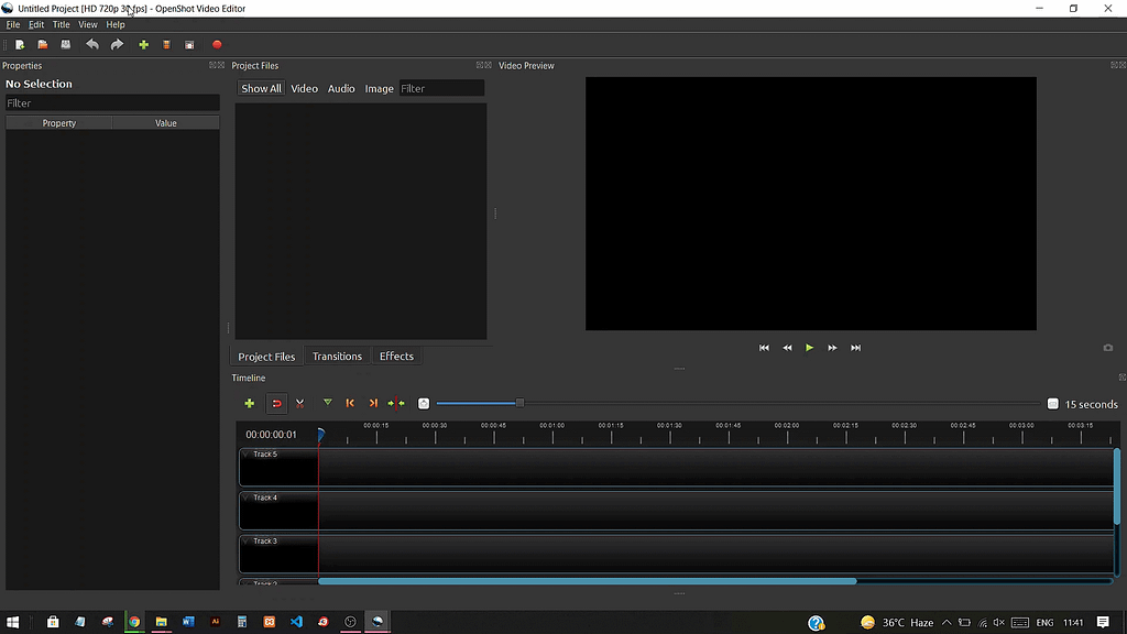 01: How To Easily Edit Videos On OpenShot Video Editor? 2 Interface of OpenShot