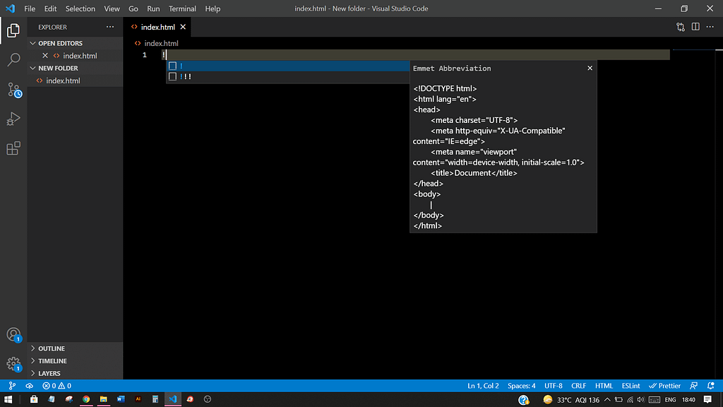 Html 04: How to add an HTML5 Boilerplate Code using Emmet? 2 Using Emmet Extension in VS Code to add HTML5 Boilerplate