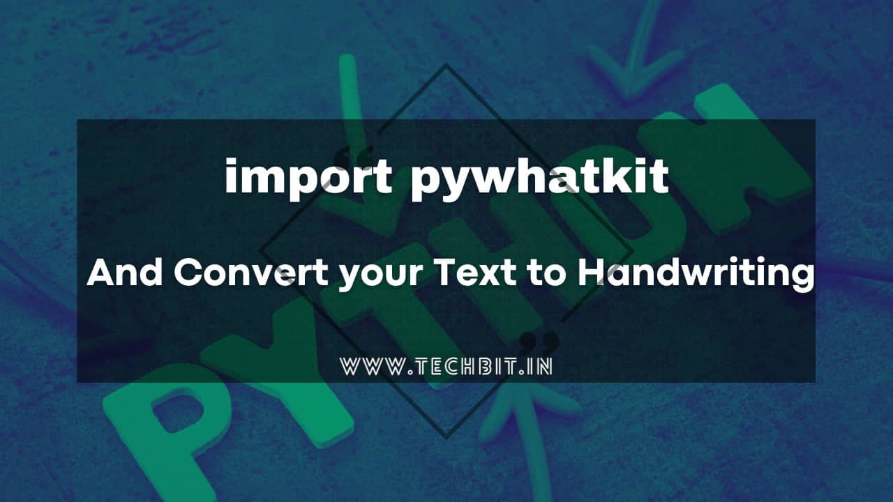 Python 01 how to convert digital notes to handwritten notes 
