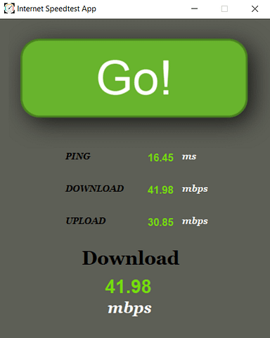 How To Instantly Make Internet Speedtest App Using Speedtest Python? 2 Internet Speedtest App using Speedtest Python