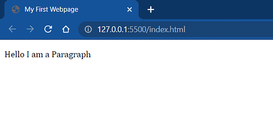HTML 01: How to Create A Webpage Layout using HTML 3 Our First Webpage with a paragraph in it