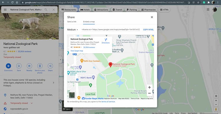 How to Smartly Embed Google Maps on Your Website? 4 Click on the Embed a Map tab